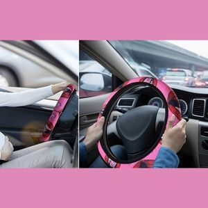 Lips and diamond car steering wheel cover